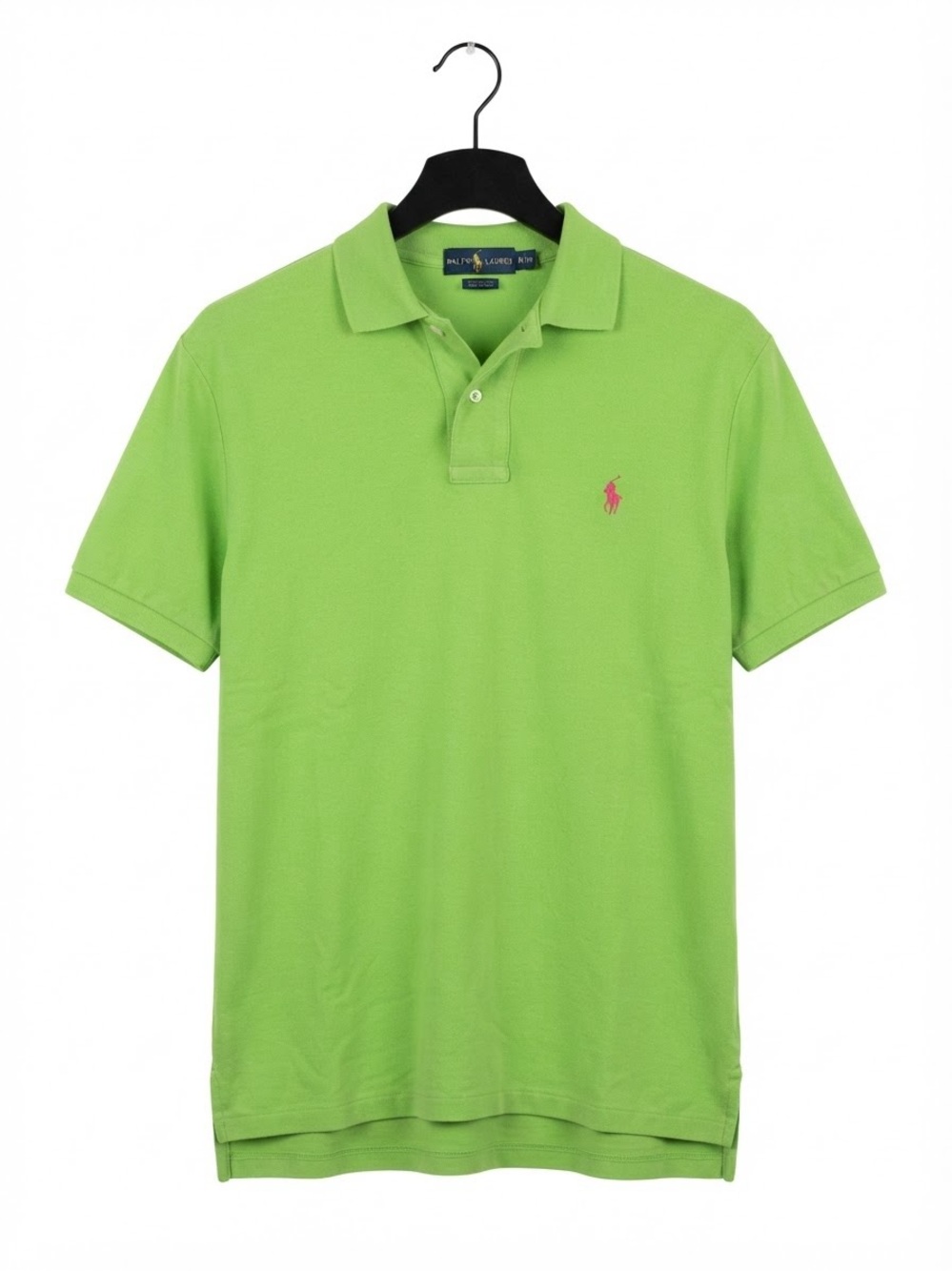 Ralph Lauren Lime Green Polo with Pink Pony